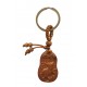Pig Zodiac Wood Keyring