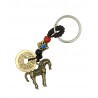 Horse Zodiac Metal Keyring
