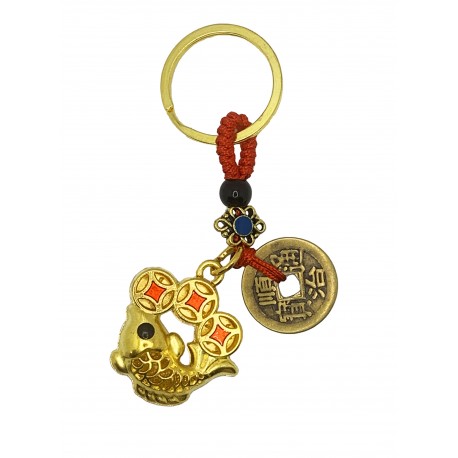 Pig Zodiac Metal Keyring